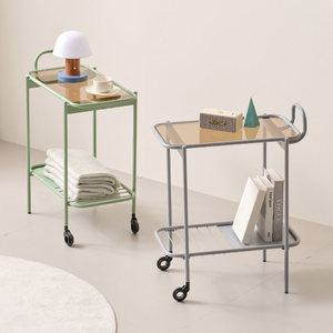 헤이드 이동식 디자인 트롤리 침대 소파 주방 보조 디자인 사이드 테이블