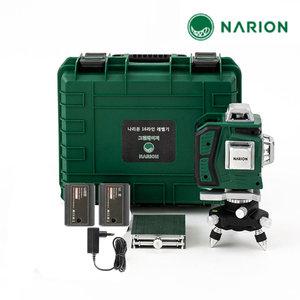 나리온 16라인 레이저 레벨기 NRL-4D 그린 방수 수평 수직