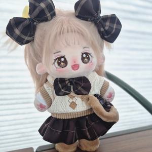 지오몽 20cm 인형 옷 초코 리본 스쿨 룩 무속성 아이돌 인형옷 입히기