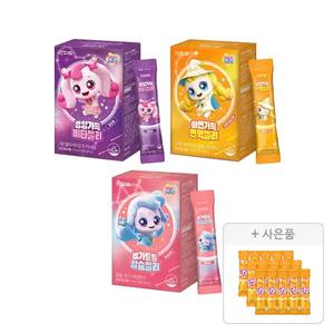 락피도 영양가득 비타젤리, 15포+아연가득면역젤리, 15포+뼈가튼튼칼슘젤리, 15포+증정(아연가득면역젤리, 15포)