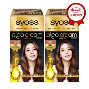 갤러리아 사이오스 올레오크림 새치염색약 2-B 누드베이지 x 2개