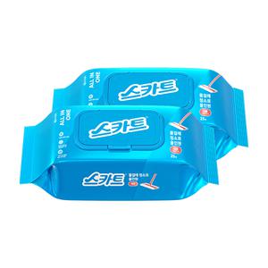 스카트 물걸레청소포, 올인원, 대형, 25매, 2개(50매)