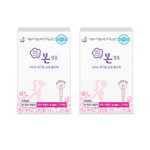 본 생리대 탐폰 순면 향균 체내형 레귤러 12개입 X2팩