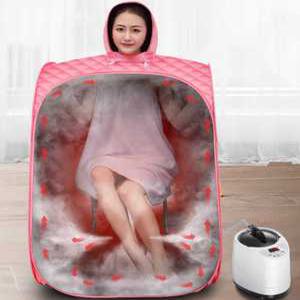 1인용 스팀 사우나기 이동식 접이식 경량 스파 찜질 텐트 훈증 독소제거 가정용 반신욕