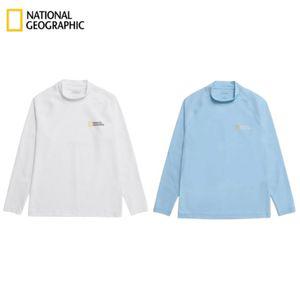 내셔널 지오그래픽 래쉬가드 남자 비치웨어 상의 남성 긴팔 래쉬가드