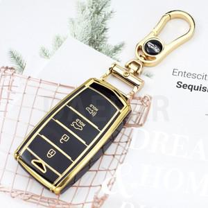 스타렉스 현대 창세기 G70 EQ900 수호자 스마트 원격 키 가방 체인에 새로운 Tpu 자동차 케이스 Fob 커버