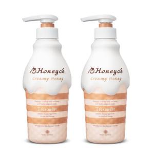 허니체 극손상모 크리미 허니 트리트먼트 470ml X2개 BNS
