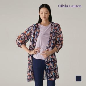 [올리비아로렌] 낙엽프린트 블라우스_VOCNLXM5421