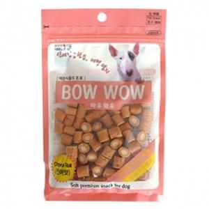 애견간식 바우와우 치즈롤 연어맛 1팩 120g