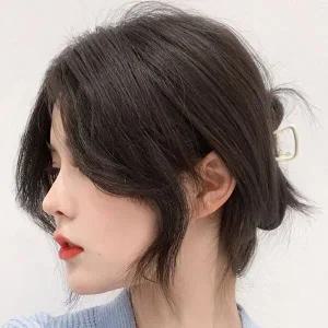 앞머리 가발 04사이드뱅-와인갈색 분위기 스타일링-WFHFU4X