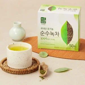 [녹차원] 국내산 유기농 순수녹차 50T