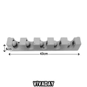 원터치5공걸이함/밀대/걸이/청소도구/거치대/홀더/정리/보관/다용도/꽂이