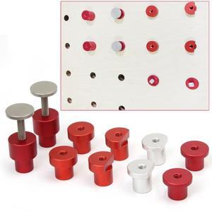 작업대 테이블 페그 리프트 20mm 도그 홀 브레이크 용 벤치 클램프 높이기 정밀 알루미늄 합금 목공 워크샵