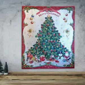 크리스마스트리 가림막 도어 장식 가리개커튼 패브릭포스터 (봉집형) (국내산)