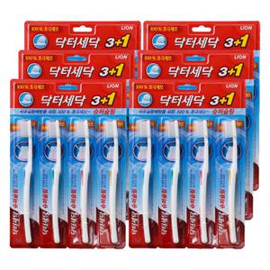 CJ라이온 닥터세닥 슈퍼슬림 칫솔 4입 극세모 6개