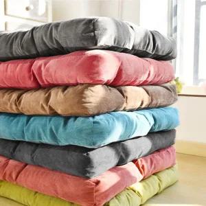 좌식 생활에 필수 프리미엄 대형 사각 골지 방석 6colors