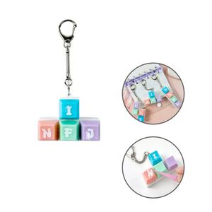 MBTI 키링 만들기 알파벳 키캡 조합 열쇠고리 컬러 키보드 성격유형 키홀더 DIY