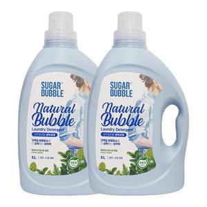 슈가버블 세탁세제 내추럴버블 3L x2