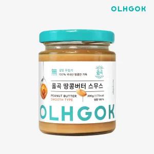 [롯데백화점]옳곡 국내산 무첨가 땅콩버터 200g (스무스, 크런치 택1)