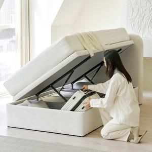 아씨방가구 플랜스 미니싱글 패브릭 수납 호텔 리프트업 침대 MS