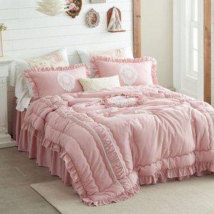 [에어룸] 베르사유 자수 프렌치 프릴 베딩세트(이불+패드+매트커버+...