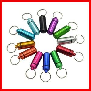 미니 휴대용 알약 상자 방수 알루미늄 케이스 정제 병 약 상자 어유 용기 정리함 보관