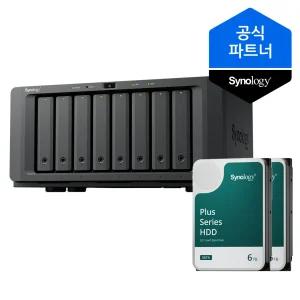 시놀로지 나스 DS1825+ 12TB (6TBx2) 8베이 HAT3300 정품HDD 포함