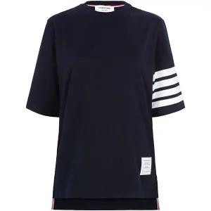 25FW 네이비 사선 저지 티셔츠 FJS102G 07862 415