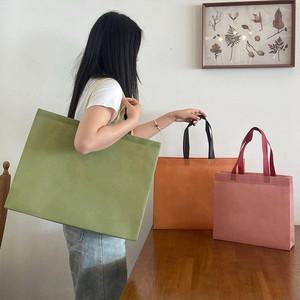 심플한 무지 부직포 쇼핑백 핑크 그린 오렌지 부직포백 대량주문 선물 소형 대형