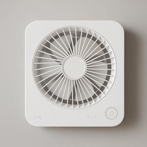 옵티머스 얇고 가벼운 탁상형 벽걸이 겸용 일체형 무선 선풍기 슬림 스퀘어팬