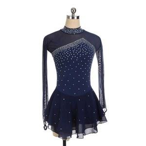 리듬체조복 갈라 피겨의상 스케이팅 핑크 큐빅 항공출발 갈라쇼 댄스복 대회복 콩쿨