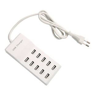 10구 멀티 고속 포트 충전기 태블릿 충전 어댑터 USB