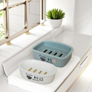 데니베어 비누갑 오픈 비눗각 비누각 받침대 홀더 케이스 플라스틱 물빠짐 비눗대 (2개)