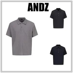 [롯데백화점]앤드지 [역시즌 특가]앤드지 ANDZ 2025 S/S 여름 플리츠 카라 반팔티 3종 택1 BNF2TT1106