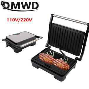 로스터 메이커 가열 베이킹 양면 DM 기계 220V 110V 고기 스테이크 전기 파니니 그릴 프라이팬 샌드위치 바베큐