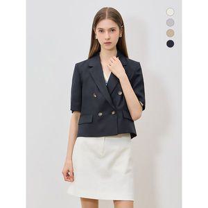 [리스트]프리미엄 린넨100프로 더블버튼 반팔재킷 택가격 278000원 _P397252563