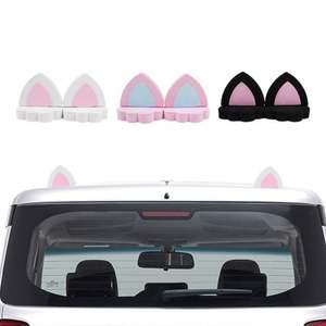 D24 차량용 입체스티커 고양이귀 장식품 지붕장식 3D