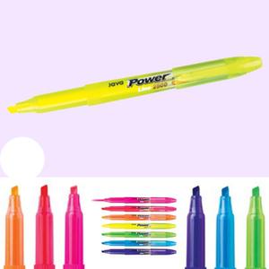 자바 파워라인 형광펜 하이라이터 낱색 단색 컬러 학생 사무용 칼라 형광마카 (10개)