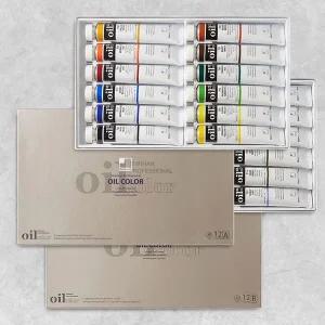 신한 전문가용 유화 물감세트 50ml 12색 A