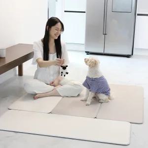 와룡물산 주방 싱크대 부엌 현관 양면 디자인 쿠션 발매트 PVC 14T 112X44C