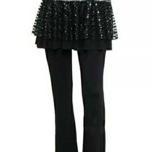 여성댄스복 라인댄스복 하의 하이웨스트 스커트바지 바지