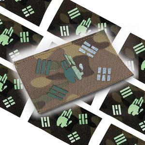 [BZ76H709_55]멀티캠 원단 반사 패치 안중근 손 태극기