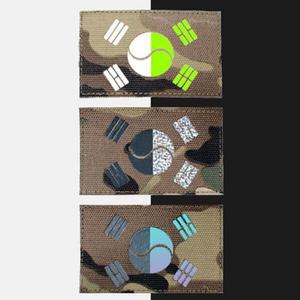 [BZFI7H46_55]레이져커팅 멀티캠 반사 태극기 패치 와펜