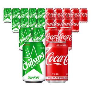 355ml (업소용)칠성사이다+코카콜라 혼합 24입