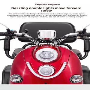 HJ 신형 멋진 4륜 3인승 전기 스쿠터 배터리 자동차 노인 가족