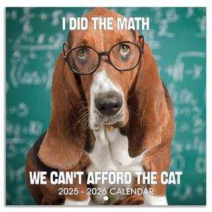 2025-2026 월 캘린더 - 재미있는 개 2025-2026, 2025년 7월 2026년 12월, 12