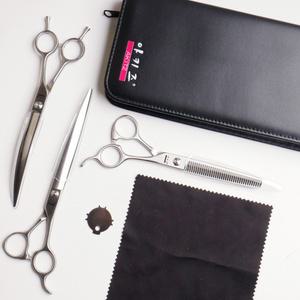 [HOME 3P SET] 아키즈 홈 3종세트 전문가용 가위세트 민가위 숱가위 커브가위 애견미용가위 1개