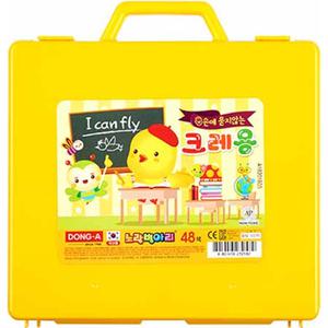 동아 노랑병아리 크레용 48색 크레파스 미술 학용품