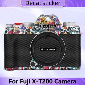 FUJI T200 커버 XT 200 스킨 카메라 데칼 XT200 스티커