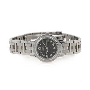 [에르메스]에르메스 클래식 클리퍼 그레이 실버 스틸워치 시계 CL4.210